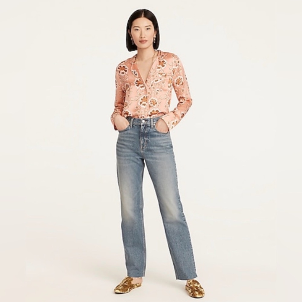 J. Crew Full Length High Rise 90s Classic Straight Jeans Size 27